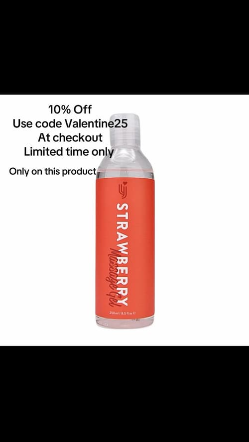 10% off Strawberry Massage Gel