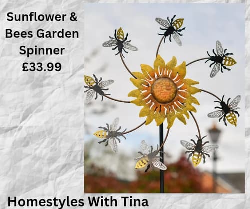 Sunflower & Bees Garden Spinner £33.99