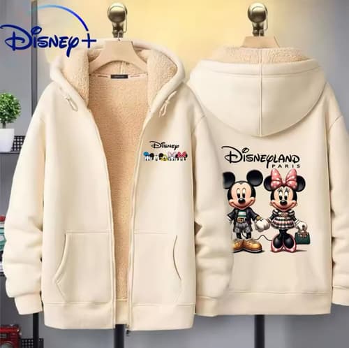 Mickey Mouse Women Zipper Hoodie Sweater