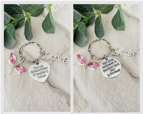 Mothers Day Keyring Pink Dragonfly £9.75
