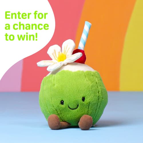 WIN the New Jellycat Amuseables Aruba Coconut
