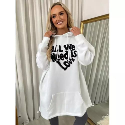 We Need Is Love Oversized Hoodie