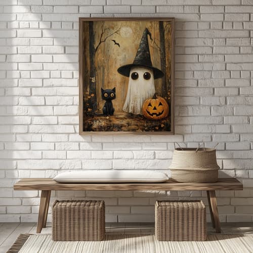 65% Off Halloween Ghost Art (Printable)