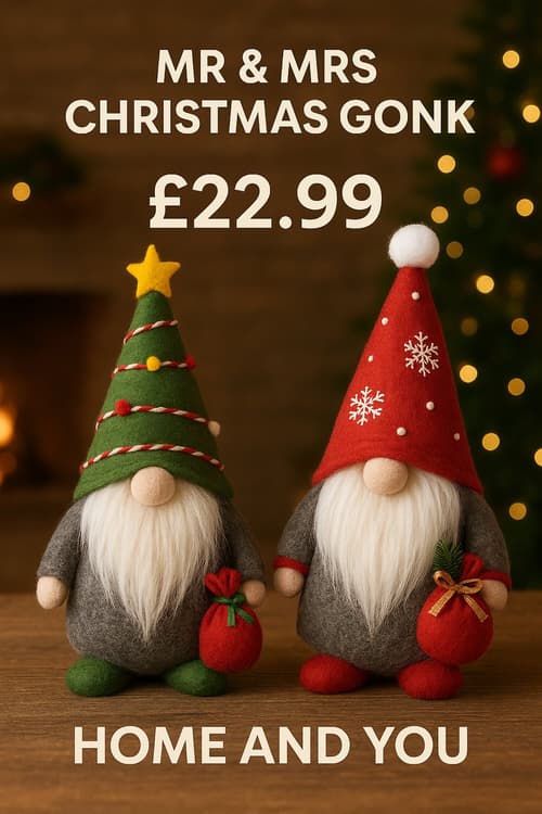 Mr & Mrs Christmas Gonk Β£22.99