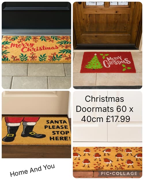 Christmas Doormats 60 x 40cm Β£17.99