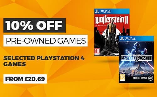 10% OFF Pre-Owned Games!