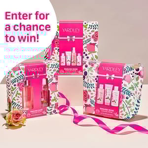 WIN this Yardley London Rose Bath & Body Set