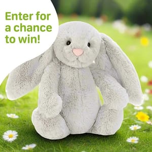 WIN this Rare Jellycat Bashful Silver Bunny